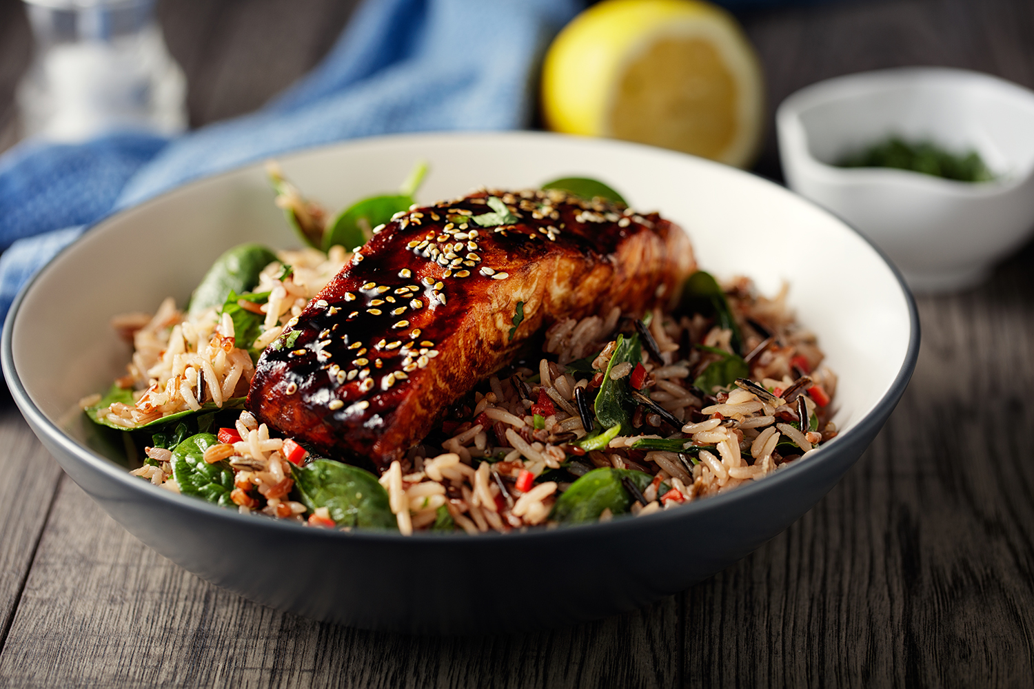 Lachs Teriyaki